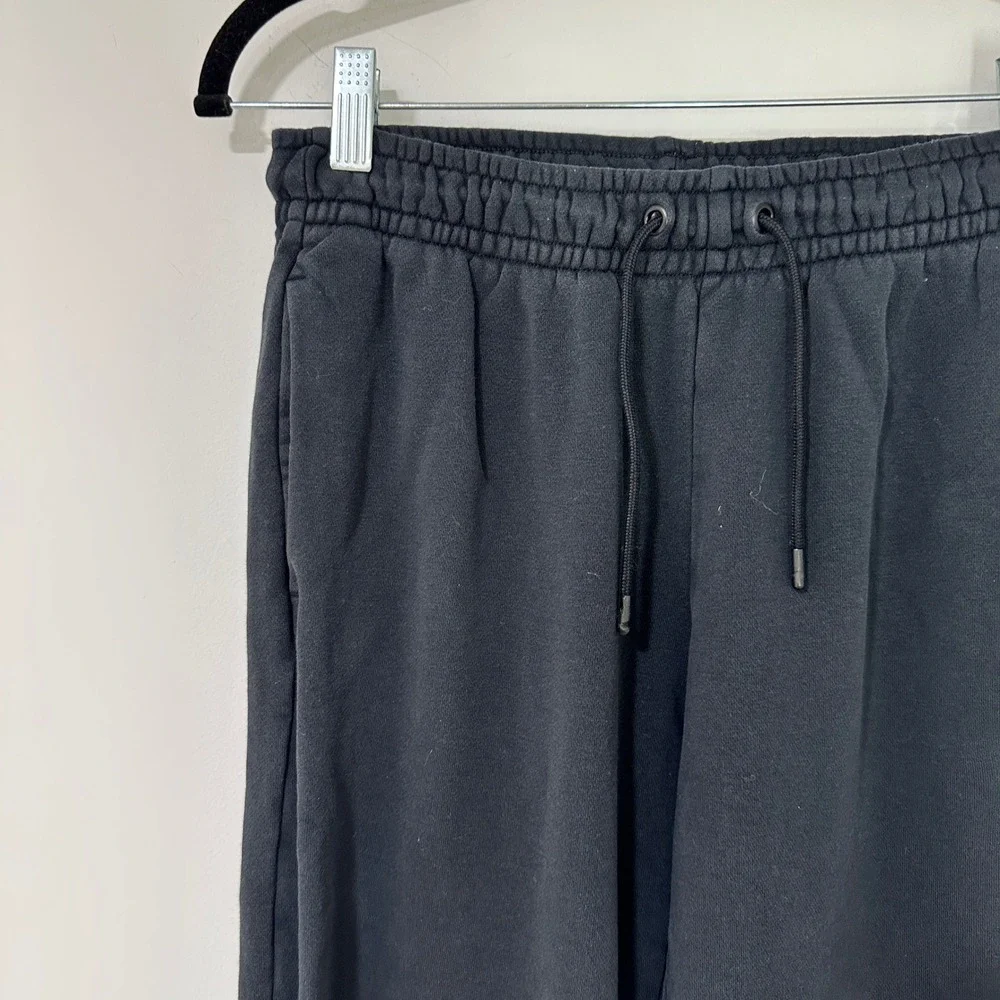 Nike Fleece Jogger Sweatpants‎ Mens Small Black Embroidered Logo | Athleisure